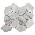 thumbnail image 4 of The Tile Life Stately Oasis Alaska Gray Porcelain Mosaic Floor & Wall Tile, 14 x 16 in, 1-Piece, 4 of 14