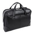 thumbnail image 3 of HARPSWELL | 17” Leather Dual-Compartment Laptop Briefcase, 3 of 12