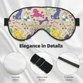 thumbnail image 3 of Uemuo Colorful Poodle Dog Pattern Sleep Eye Mask - Light Blocking Sleep Mask Blocking Out Light Perfectly, Soft and Comfortable Night Eye Mask, Eye Blinder, 3 of 7