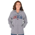 thumbnail image 4 of Puerto Rico Nuyorican USA State Flag Zip Up Hoodie Men's Women's Brisco Brands S, 4 of 5
