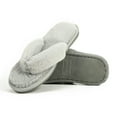 thumbnail image 4 of Cozy Slippers Slides for Women Comfortable Furry Spa Cozy Slip On Flip Flops Open Toe, 6.5-7.5, Gray, 4 of 8