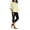Beige, variant on Fmbrln Womens Summer 2 Piece Sets Casual Crew Neck 3/4 Sleeve Linen Tops and Elastic Waist Capri Leggings Sets Athletic Workout Sets Lounge Sets White XL