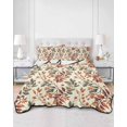 thumbnail image 3 of Fall Leaves Twin Size Down Alternative Comforter, Lightweight Comforter Quilt Bedding Set with Pillow Shams Farmhouse Beige Botanical Branch All Seasons Bed Comforter Duvet Insert 68"x86", 3 of 7