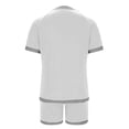 thumbnail image 4 of WCJM Women Short Sleeve Sets Crewneck Striped Tops And Shorts 2 Piece Sets With Pockets Bralettes for Women, 4 of 5