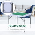 thumbnail image 3 of HOMCOM Folding Card Table Mahjong w/ Cup Holders Outdoor Camping Portable, 3 of 9