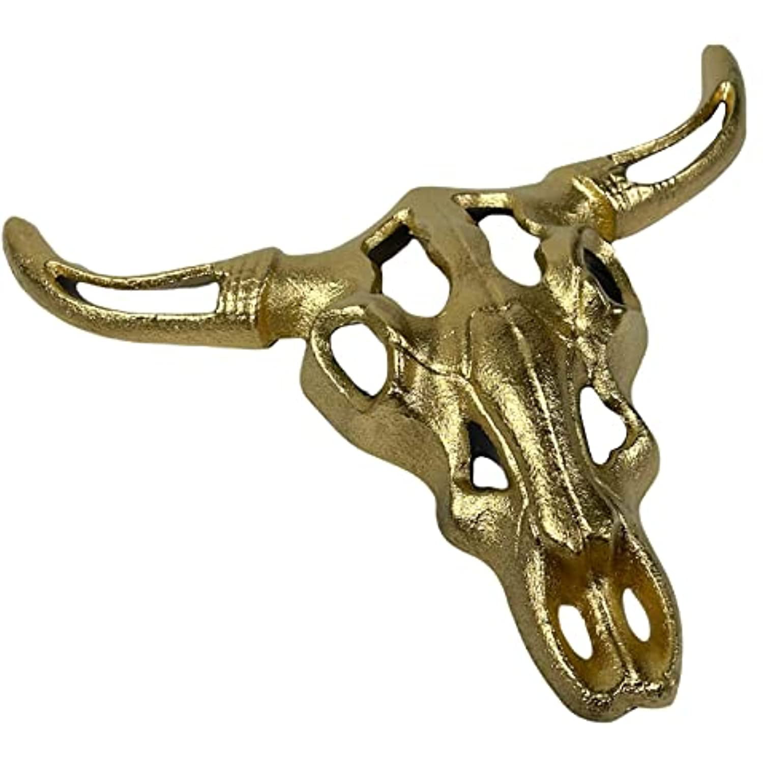 Wall mount goat skull sculpture decor animal hanging home art head trophy statue 