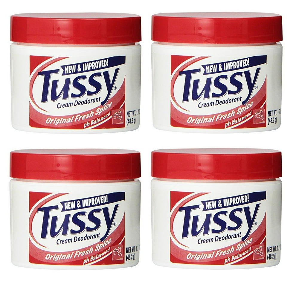 Tussy Deodorant Cream, Original 1.7 Oz (4 Pack)
