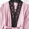 thumbnail image 4 of Censtreet 4PCs Womens Satin Silky Pajama Set Top and Long Pants Loungewear Camisole Top and Shorts Sleepwear, 4 of 7
