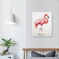 thumbnail image 4 of COMIO Pink Flamingo Posters Canvas Wall Art Canvas Painting Watercolour Prints Room Decor Poster Prints Cute Pet Illustration Poster, 4 of 5