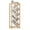 White & Gold, variant on Costway Tree Bookshelf 9-Tier Freestanding Bookcase Corner Narrow Display Shelf for Home Rustic Brown & Black