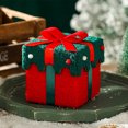 thumbnail image 6 of Christmas Gift Boxes Empty, Velvet Holiday Packaging Box with Lid, Festive Red Green Present Box for Xmas Party Favors Decorations, 6 of 8