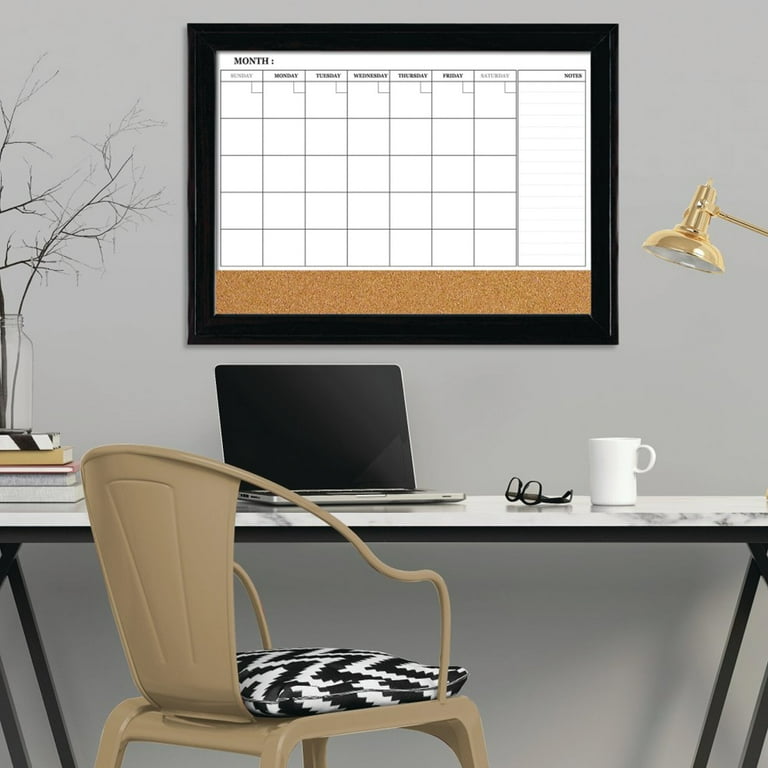 Home Decor Magnetic Combo Dry Erase Board with Cork Board on Bottom, 23 x 17, Tan/White Surface, Espresso Wood Frame Home Decor Magnetic Combo Dry Erase Board with Cork Board on Bottom, 23 x 17, Tan/White Surface, Espresso Wood Frame