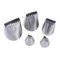 thumbnail image 3 of Raindrops 5Pcs Stainless Steel Cake Decorating Nozzles for Baking Tools Cream Squeeze, 3 of 5