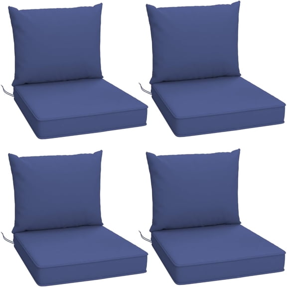 Mvpipi Outdoor Seat Cushion Set, 4 Pack, 24 x 24 inch, Fits Patio Furniture,Navy Blue