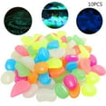 thumbnail image 1 of Fiudx Guijarros Que Brillan En La Oscuridad, Piedras Ecológicas con Energía Solar, Decoración Luminosa para Exteriores, Caminos de Jardín o Acuarios, Resina Segura, Juego de 10 Unidades, Tamaño de 2-, 1 of 2