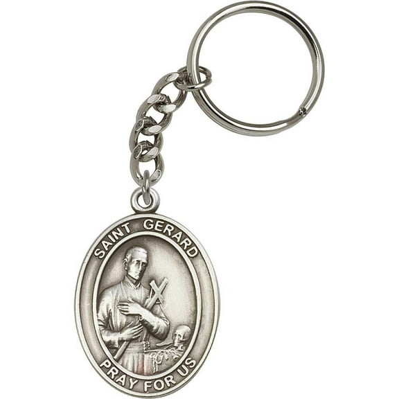 Antique Silver St. Gerard Keychain