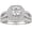 Moissanite Round, variant on 4 Ct Wedding Engagement Ring Set for Women Pear Sterling Silver Ring Cubic Zirconia Size 9