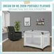 thumbnail image 2 of Playard portátil Dream On Me Zoom gris claro con tapete acolchado, 2 of 7