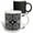 Multicolor, variant on 3drose, Letter K- Black and White Geometric Monogram, 11oz Two-tone Yellow Mug