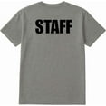 thumbnail image 2 of BILLIONHATS 12-Pack Gray Staff T-Shirt Size 3XL – Cotton Blend Printed in USA for Work or Events, 2 of 2
