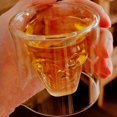 thumbnail image 2 of Creative Skull Transparent Beer Red Wine Whiskey Coffee Milk Tea Glass Skeleton Water Cup Mug 75ml, 2 of 5