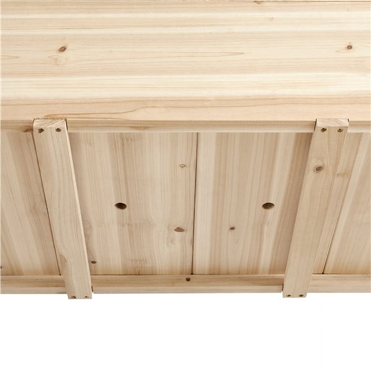 Renwick 41.5" x 22.5" x 33" 2-Tier Brown Fir and Wood Raised Garden Kit