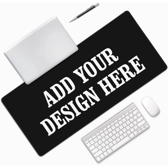 Odenmar 32 x 12 inch Custom Photo Mouse Pad, Personalized Large Desk Mat with Jiaji Fabric Surface, Non-Slip Rubber Base for Office Gaming Home
