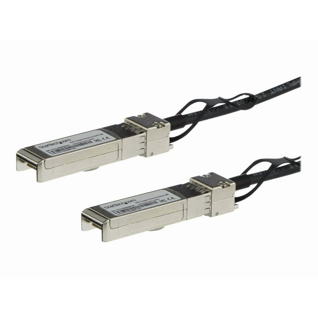 StarTech.com MSA Émetteur-Récepteur Non Codé Compatible 3m 10G SFP+ vers SFP+ Câble de Déconnexion Direct Twinax, 10 GbE SFP+ Cuivre DAC 10 Gbps Faible Consommation Module DAC, Câble de Déconnexion 10GE - Garantie à Vie (SFP10GPC3M) - Câble de Connexion Direct - SFP+ vers SFP+ - 10 Pieds - twinaxial - SFF-8431/SFF-842 - Noir Passif