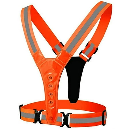 

Outdoor Visibility Neon Vest Reflective Belt Safety Vest Fit for Running Cycling Sports