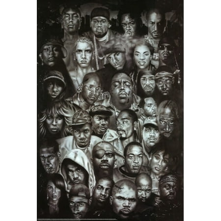 Legends of Rap and Hip Hop Poster Poster Print