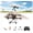 One, variant on RC Paper Airplane Kit, DIY Electric Remote Control Plane with Gyro Stabilizer and Dual Propellers, 2.4GHz Foldable Fixed Wing Glider Conversion Kit for Beginners and Hobbyists (Two)