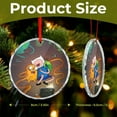 thumbnail image 2 of Adventure Time Christmas Round Ornament Glass Circular Pendant Smooth Hanging Decoration for Home, Office & Christmas Tree, 2 of 8