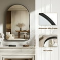 thumbnail image 5 of BEAUTYPEAK 36"x 24" Arched Bathroom Vanity Mirror With Deep Frame, Black, 5 of 9
