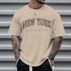 thumbnail image 2 of Camiseta de manga corta con cuello redondo y estampado de arbolitos para hombre, ideal para la playa en verano - Poliéster, informal/viajes/uso diario - Ligera, cómoda y transpirable, 2 of 4
