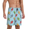 thumbnail image 2 of Sikiie Modern Ice Cream Mens Pajama Shorts, Lightweight Lounge Pant with Pockets Soft Sleep Pj Shorts for Men3X-Large, 2 of 6