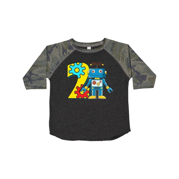 Inktastic 2nd Birthday Robot Boys or Girls Toddler T-Shirt