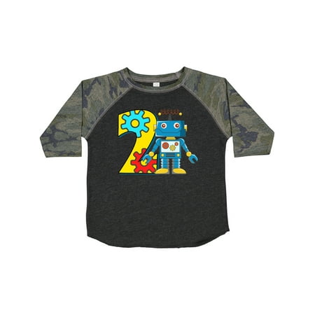 

Inktastic 2nd Birthday Robot Gift Toddler Boy or Toddler Girl T-Shirt