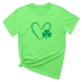 thumbnail image 4 of Besolor T-Shirts de la Saint-Patrick pour Femmes Été Col Rond Manches Courtes Tuniques Tops Décontractés Blouse Graphique Ample, 4 of 6