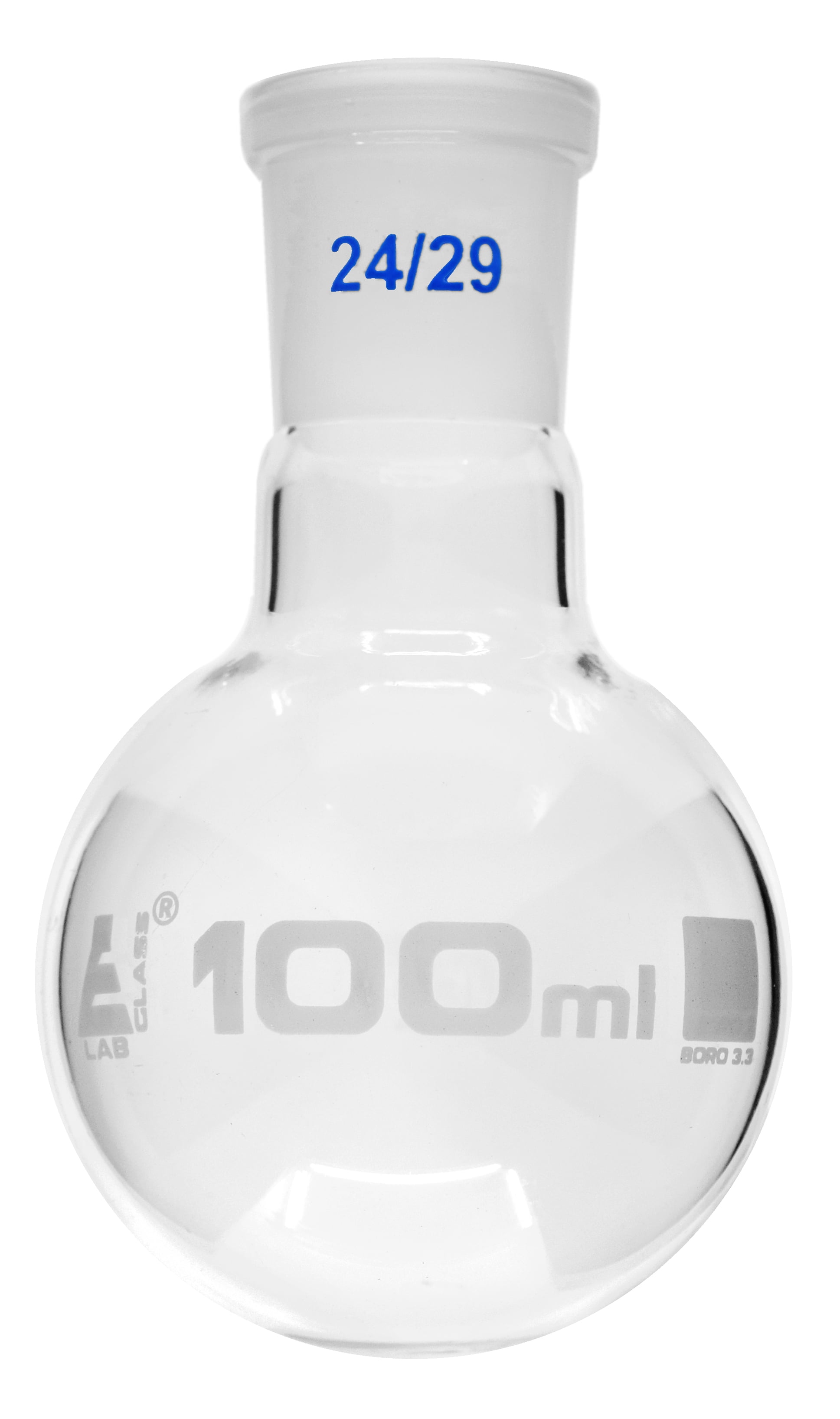 Boiling Flask with Joint, 100ml Socket Size 24/29 Round Bottom