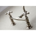 thumbnail image 4 of Kingston Brass KS3248AX Vintage Wall Mount Bathroom Faucet, Brushed Nickel, 4 of 5