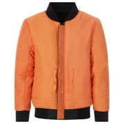 Mens MA-1 Flight Bomber Pilot Jacket-MA1-Blk-XXL
