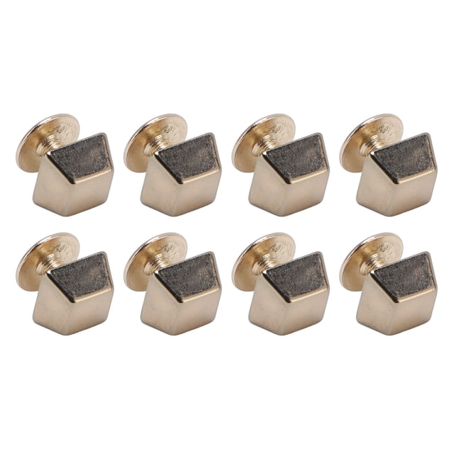 30 Sets Trapezoid Rivet, High Strength Zinc Alloy Chicago Screw for Bags Clothing Shoes, Stable Connection, Fashionable and Practical, Easy Installation with Decorative Rivets