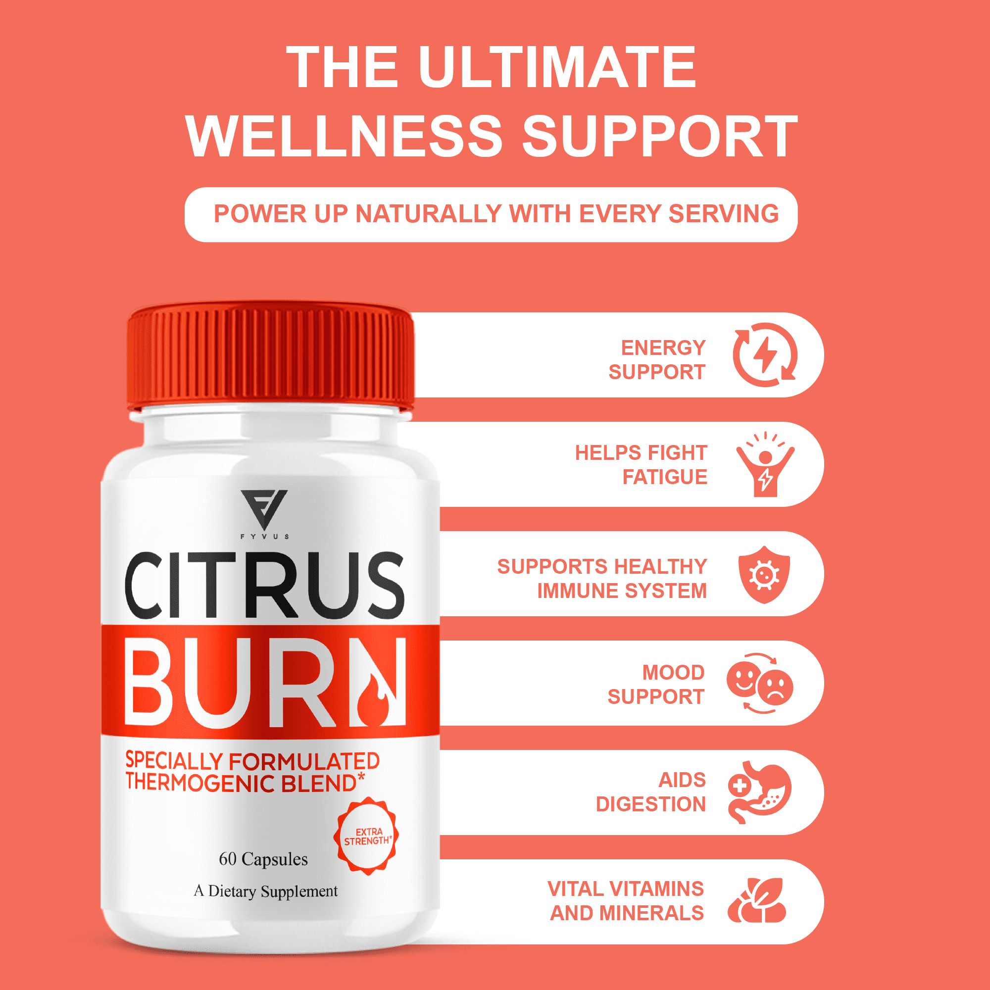 (5 Pack) Citrus Burn Weight Management Capsules, CitrusBurn Advanced Daily Health Formula Pills (300 Capsules)