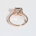 thumbnail image 3 of solitaire jewels 2CT Cushion Moissanit Halo Engagement Ring For Women, 10K Rose Gold, 3 of 5
