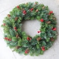 thumbnail image 6 of Farship Christmas Wreaths for Front Door 17" Christmas Frost Wreath with Red Berries, Christmas Home Decoration Indoor Outdoor for Winter Wall Windows Decor, 6 of 6