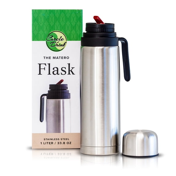 Yerba Mate Thermos - Tea and Coffee - Double Walled Vacuum Insulated - Stainless Steel - 8+ Hours Hot/Cold