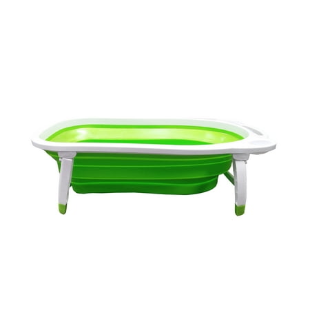 Midlee Portable Collapsible Dog Bathtub (Green) - Walmart.com