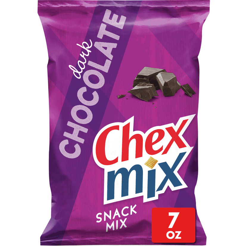 Chex Mix Dark Chocolate Savory Snack Mix, 7 oz Bag