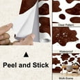 thumbnail image 4 of Peel and Stick Wallpaper Canvas Abstract brown white cow spots seamless Watercolor hand drawn Modern Art Wall Mural Decor Self Adhesive and Removable 100in x 144in, 4 of 7