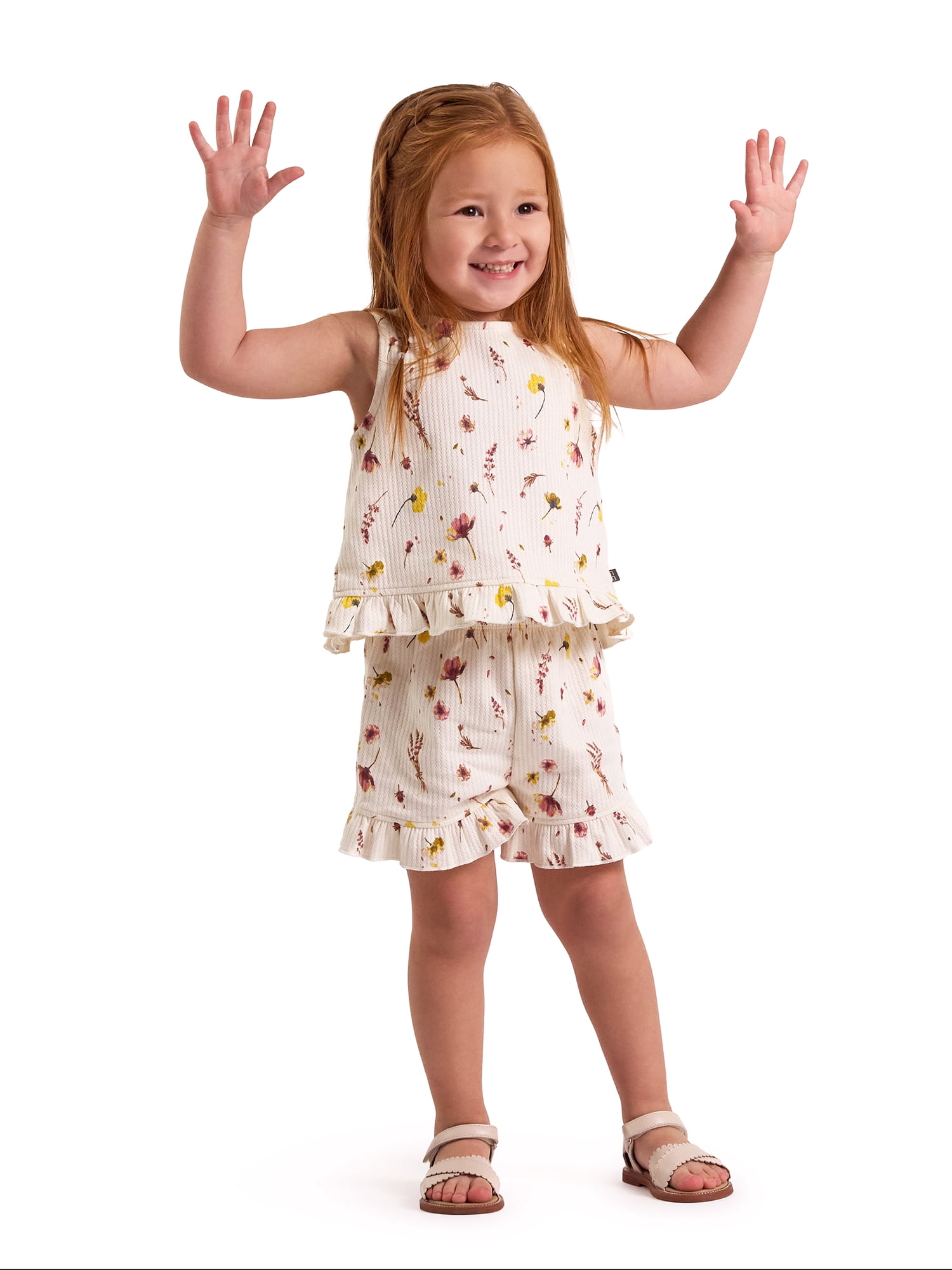 Modern Moments by Gerber Baby and Toddler Girl Tank Outfit Set, 2-Piece, Sizes /3 Months - 5T